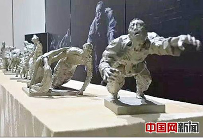 紀念抗戰勝利70周年雕塑展在青島亮相