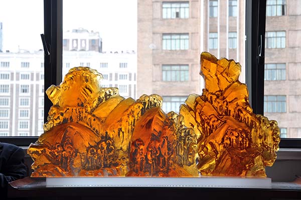 菖璞ART在2016藝術·未來推介展上推出楊冬白山水系列雕塑